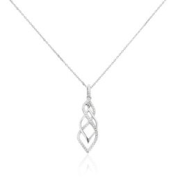 Collier Malika Argent Blanc Oxyde De Zirconium