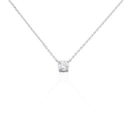 Collier Collection Victoria Or Blanc Diamant Synthetique