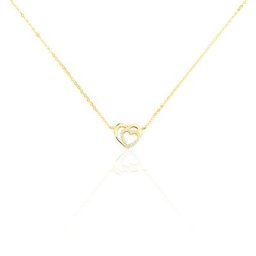 Collier Constancia Or Jaune Oxyde De Zirconium