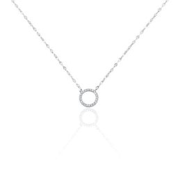 Collier Argent Blanc Toya Oxydes De Zirconium
