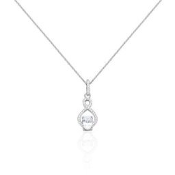 Collier Ylianna Argent Blanc Oxyde De Zirconium