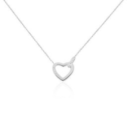 Collier Elanda Argent Blanc Oxyde De Zirconium