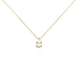 Collier Naellya Plaqué Or Jaune Oxyde De Zirconium