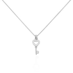 Collier Amy Argent Blanc Oxyde De Zirconium