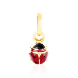 Pendentif Helidie Coccinelle Or Jaune
