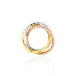 Pendentif Ferdinanda Entrelace Or Tricolore