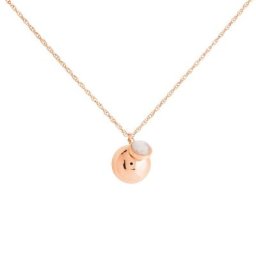 Collier My Bola Acier Rose Quartz