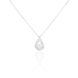 Collier Purete Or Blanc Diamant