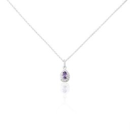 Collier Argent Tania Oxydes De Zirconium