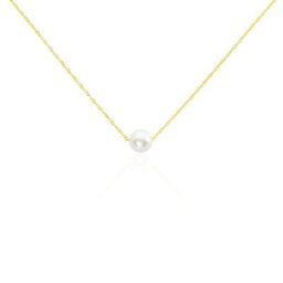 Collier Or Jaune Bibimo Perle De Culture