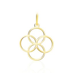 Pendentif Dalia Rosace Or Jaune