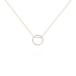 Collier Alysone Argent Rose Oxyde De Zirconium