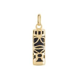 Pendentif Kauai Plaqué Or Jaune Pierre De Synthese