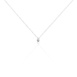 Collier Gally Or Blanc Diamant