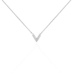 Collier Nollia Argent Blanc Oxyde De Zirconium
