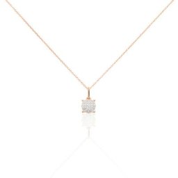 Collier Princesse Or Rose Diamant