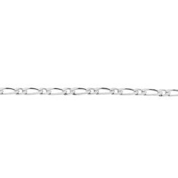 Chaîne Anilo Maille Alternée Argent Blanc