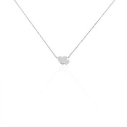 Collier Flamen Argent Blanc Oxyde De Zirconium
