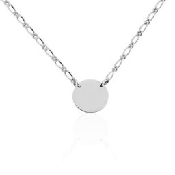 Collier Enoah Argent Blanc