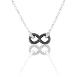 Collier Celinia Argent Blanc Céramique Et Oxyde De Zirconium
