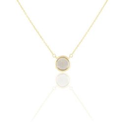 Collier Arenale Or Jaune Quartz