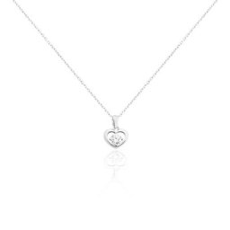 Collier Nalan Argent Blanc Oxyde De Zirconium