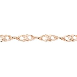 Chaîne Imanie Maille Singapour Or Rose