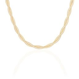 Collier Anaiz Argent Bicolore