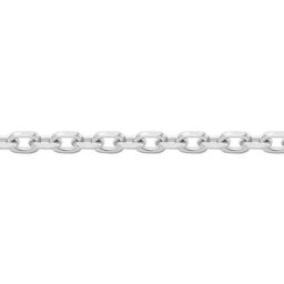 Chaîne Igoa Maille Forçat Diamantee Or Blanc