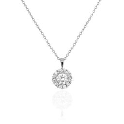 Collier Princess Argent Blanc Oxyde De Zirconium