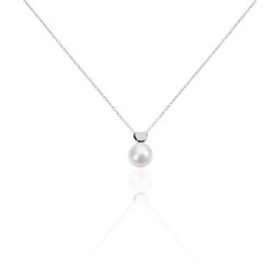 Collier Lorella Argent Blanc Perle De Culture