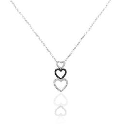 Collier Lio Argent Blanc Oxyde De Zirconium