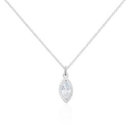 Collier Arone Argent Blanc Oxyde De Zirconium