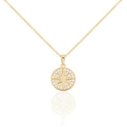 Collier Maria-carmen Plaqué Or Jaune Oxyde De Zirconium