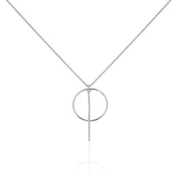 Collier Enissa Argent Blanc
