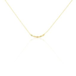 Collier Carolyne Or Jaune Oxyde De Zirconium