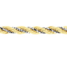 Collier Jerry Maille Corde Et Venitienne Or Bicolore