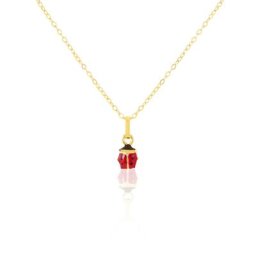 Collier Helidie Coccinelle Or Jaune