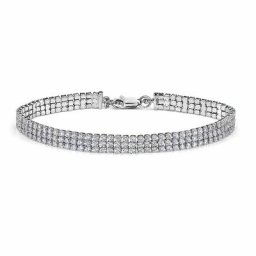 Bracelet Anthia Argent Blanc Oxyde De Zirconium
