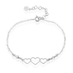 Bracelet Love Love Argent Blanc Oxyde De Zirconium