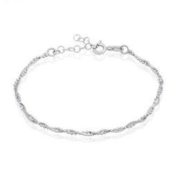 Bracelet Saman Argent Blanc