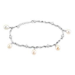 Bracelet Salomee Argent Blanc Perle De Culture