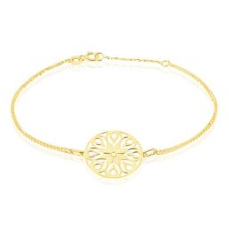 Bracelet Rosace Or Jaune