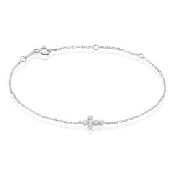 Bracelet Priscus Argent Blanc Oxyde De Zirconium