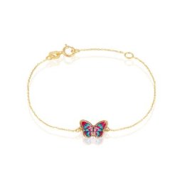 Bracelet Sulivia Papillon Or Jaune