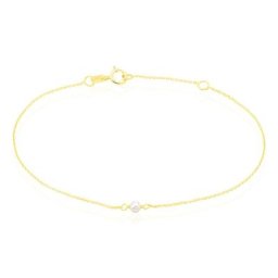 Bracelet Or Jaune Gentiane Perle