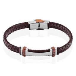 Bracelet Acier Blanc Ludovic Oxyde De Zirconium