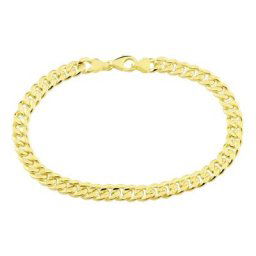 Bracelet Iris Maille Gourmette Or Jaune