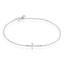 Bracelet Carlie Argent Blanc Oxyde De Zirconium