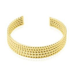Bracelet Jonc Acier Dore Anthonyn